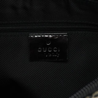 Gucci 001 4158 Beige Black GG Shoulder Bag