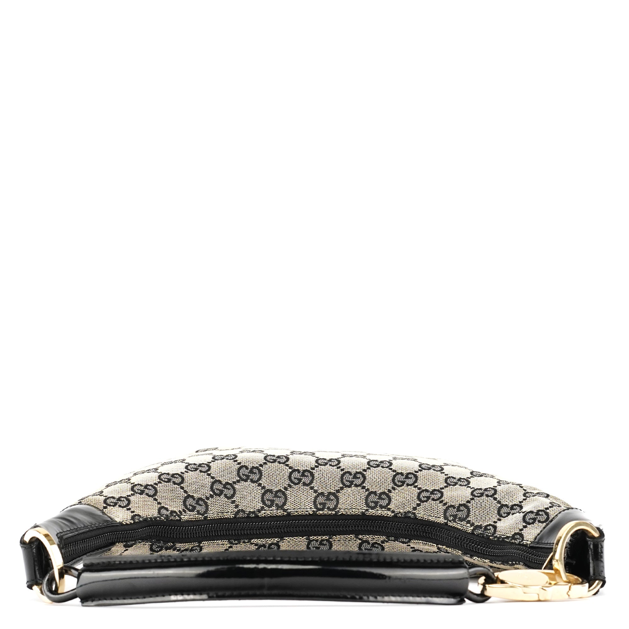 Gucci 001 4158 Beige Black GG Shoulder Bag