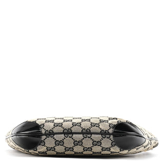 Gucci 001 4158 Beige Black GG Shoulder Bag