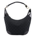 Gucci 001 4158 Black GG Patent Shoulder Bag