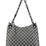 Gucci 001 4168 Beige GG Plastic Chain Shoulder Bag