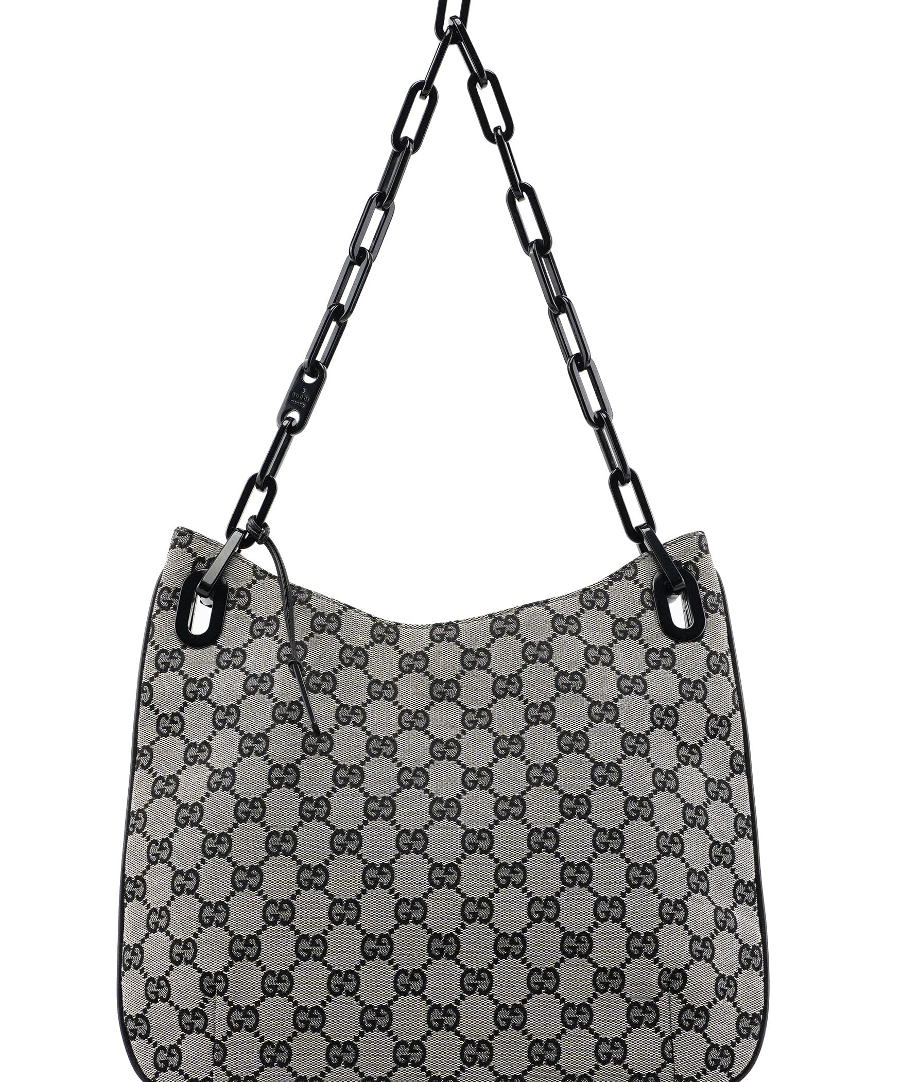 Gucci 001 4168 Beige GG Plastic Chain Shoulder Bag