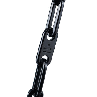 Gucci 001 4168 Beige GG Plastic Chain Shoulder Bag