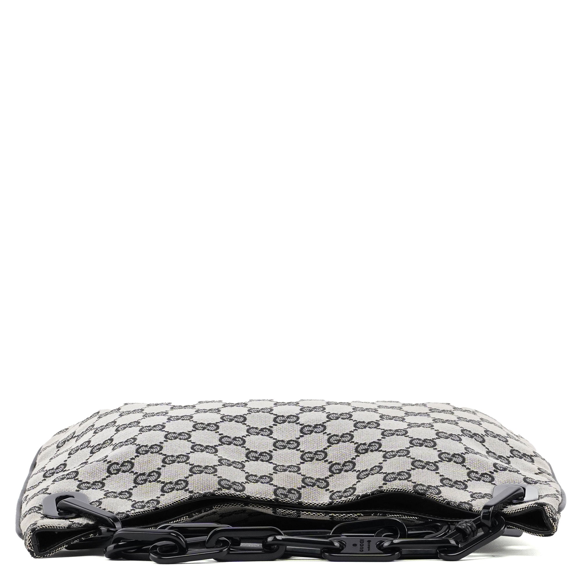 Gucci 001 4168 Beige GG Plastic Chain Shoulder Bag