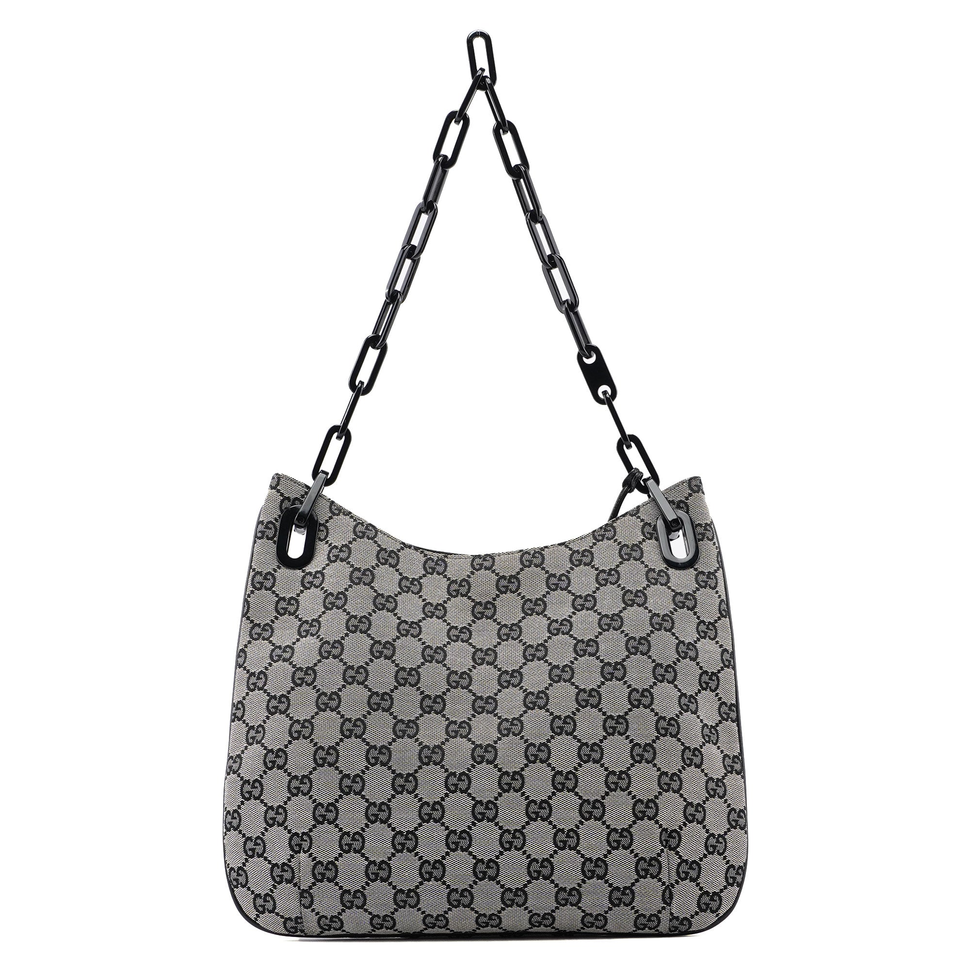 Gucci 001 4168 Beige GG Plastic Chain Shoulder Bag