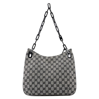 Gucci 001 4168 Beige GG Plastic Chain Shoulder Bag