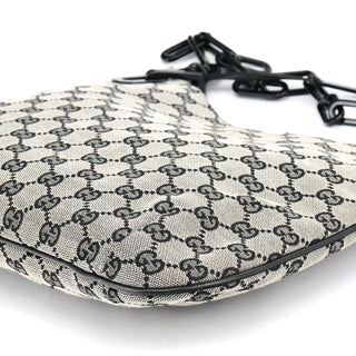 Gucci 001 4168 Grey GG Plastic Chain Shoulder Bag