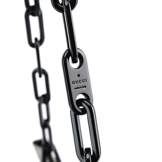 Gucci 001 4168 Grey GG Plastic Chain Shoulder Bag
