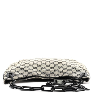 Gucci 001 4168 Grey GG Plastic Chain Shoulder Bag