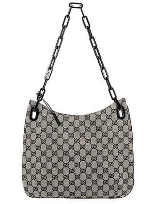 Gucci 001 4168 Grey GG Plastic Chain Shoulder Bag