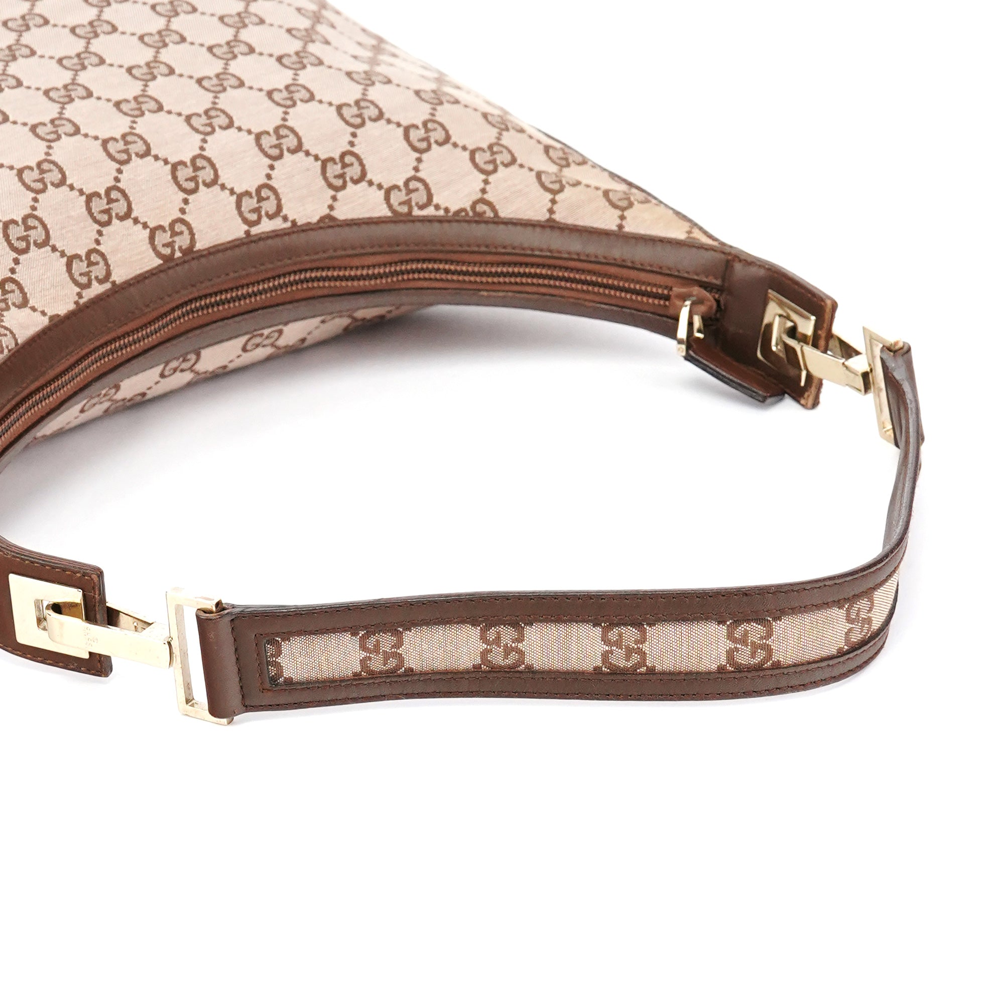 Gucci 001 4204 Beige Brown GG Shoulder Bag