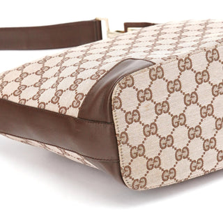 Gucci 001 4204 Beige Brown GG Shoulder Bag