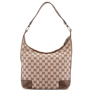 Gucci 001 4204 Beige Brown GG Shoulder Bag