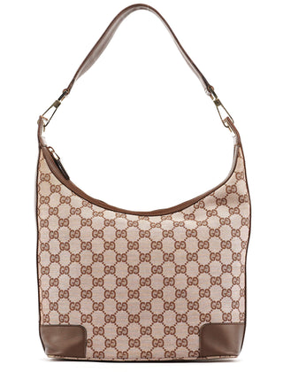 Gucci 001 4204 Beige Brown GG Shoulder Bag