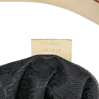 Gucci 001 4204 Beige Leather Hobo Shoulder Bag