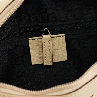 Gucci 001 4204 Beige Leather Hobo Shoulder Bag