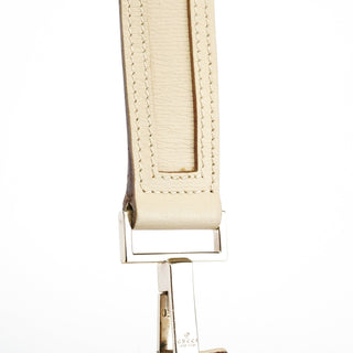 Gucci 001 4204 Beige Leather Hobo Shoulder Bag