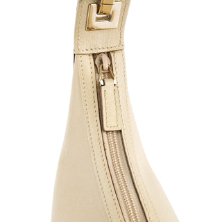 Gucci 001 4204 Beige Leather Hobo Shoulder Bag