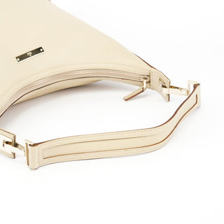 Gucci 001 4204 Beige Leather Hobo Shoulder Bag