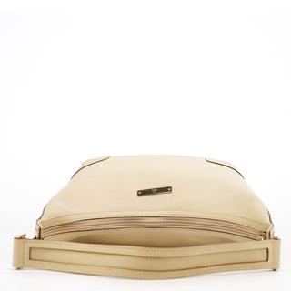 Gucci 001 4204 Beige Leather Hobo Shoulder Bag