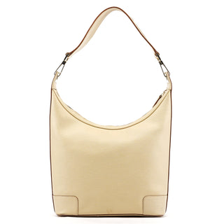 Gucci 001 4204 Beige Leather Hobo Shoulder Bag