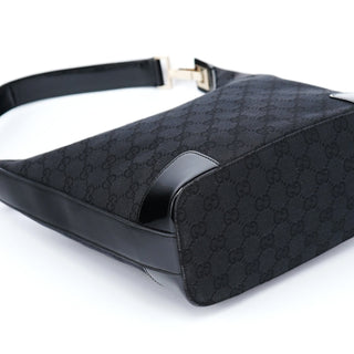 Gucci 001 4204 Black GG Shoulder Bag
