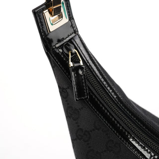 Gucci 001 4204 Black GG Shoulder Bag