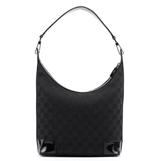 Gucci 001 4204 Black GG Shoulder Bag