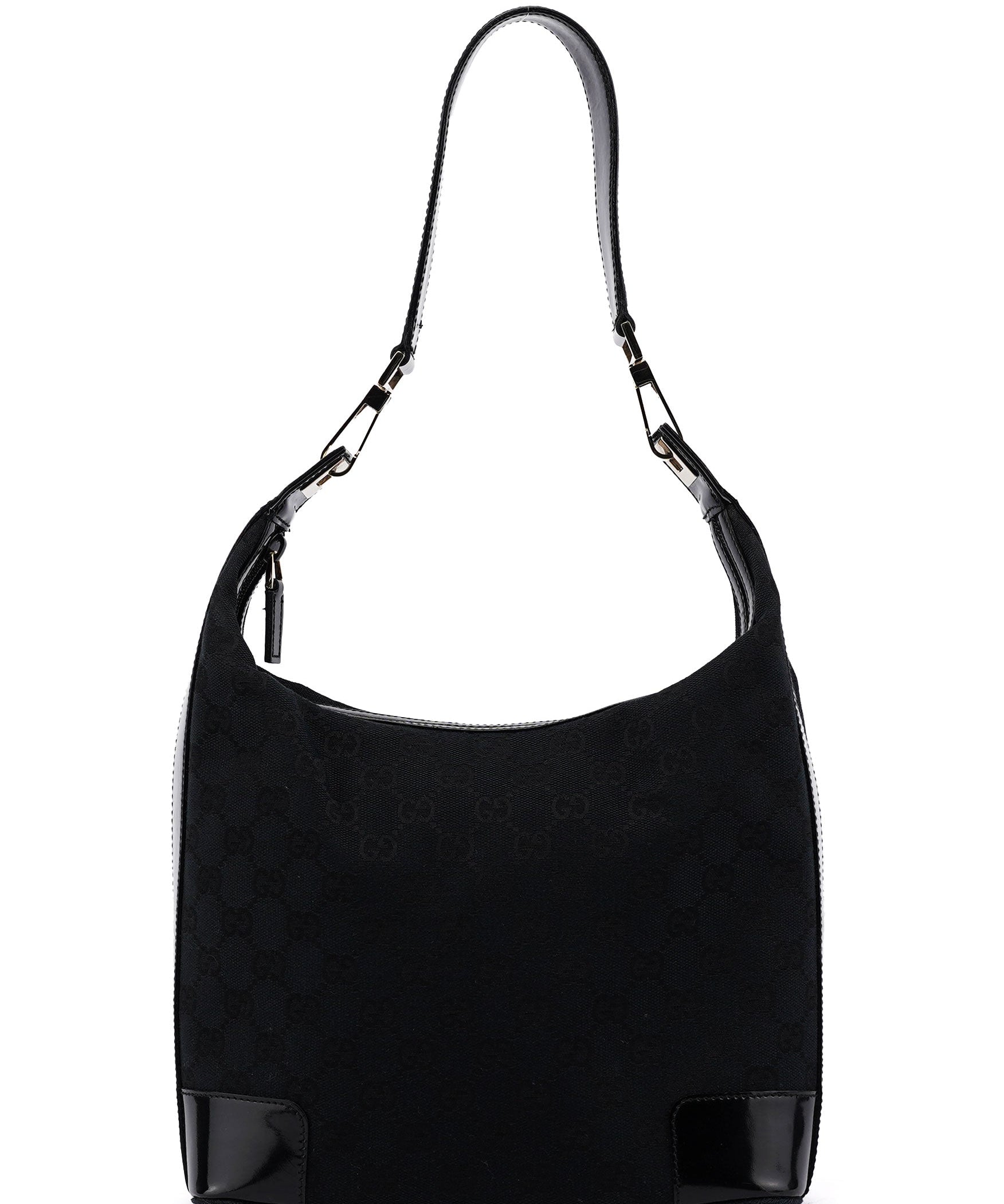 Gucci 001 4204 Black GG Shoulder Bag