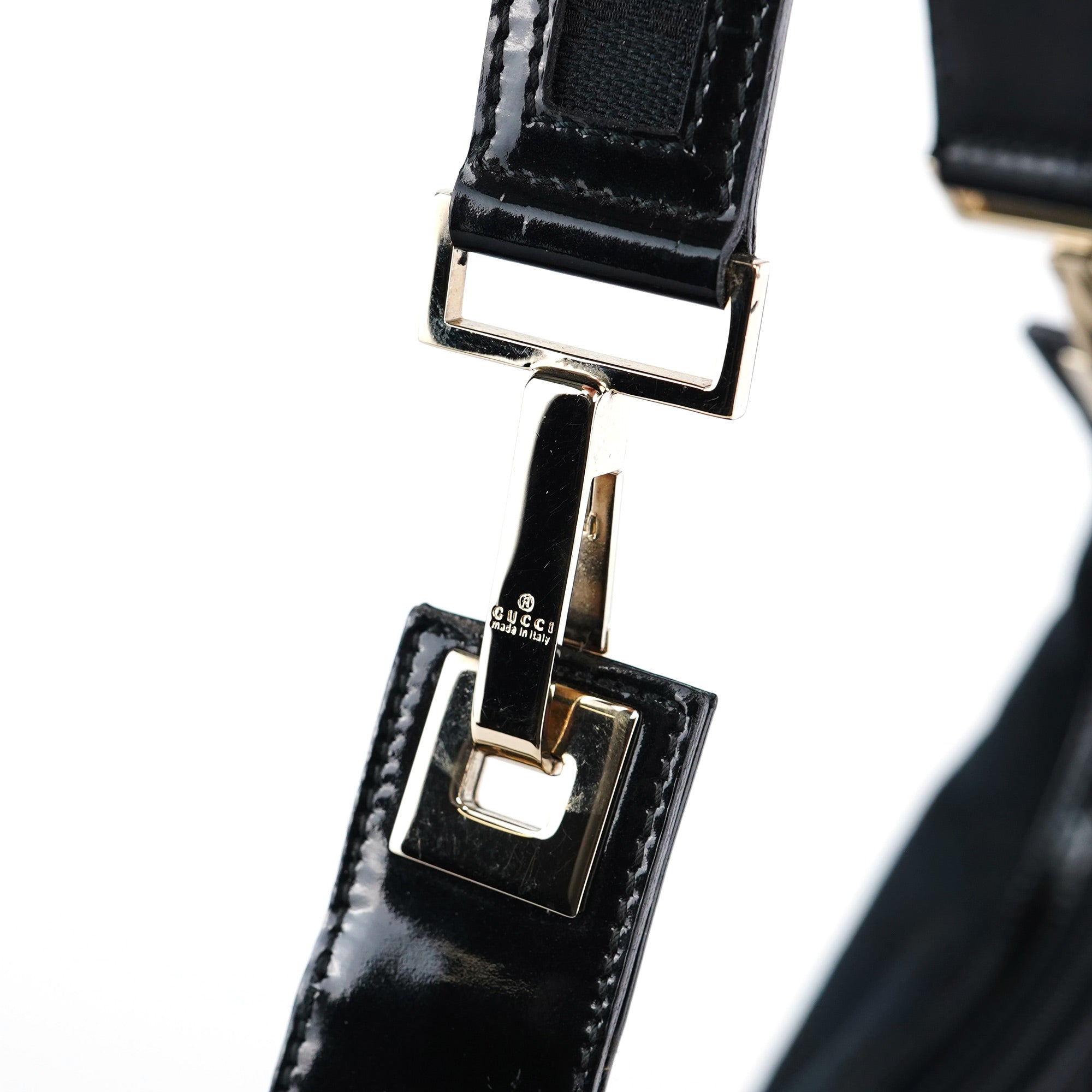 Gucci 001 4204 Black GG Shoulder Bag