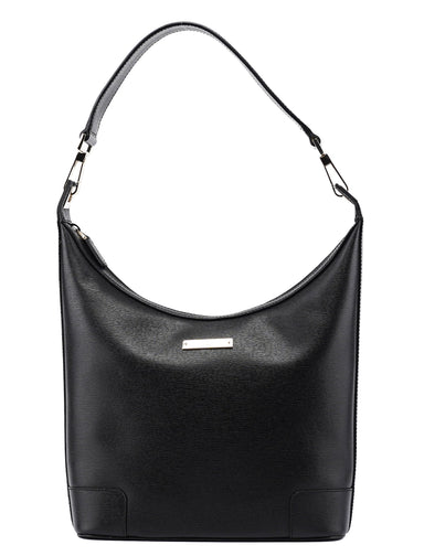 Gucci 001 4204 Black Leather Hobo Shoulder Bag