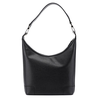 Gucci 001 4204 Black Leather Hobo Shoulder Bag