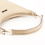Gucci 001 4204 Ivory Leather One-Shoulder Bag