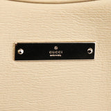 Gucci 001 4204 Ivory Leather One-Shoulder Bag