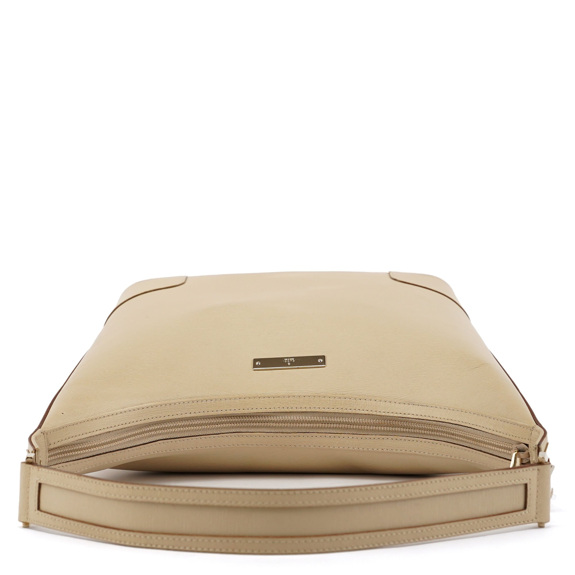 Gucci 001 4204 Ivory Leather One-Shoulder Bag