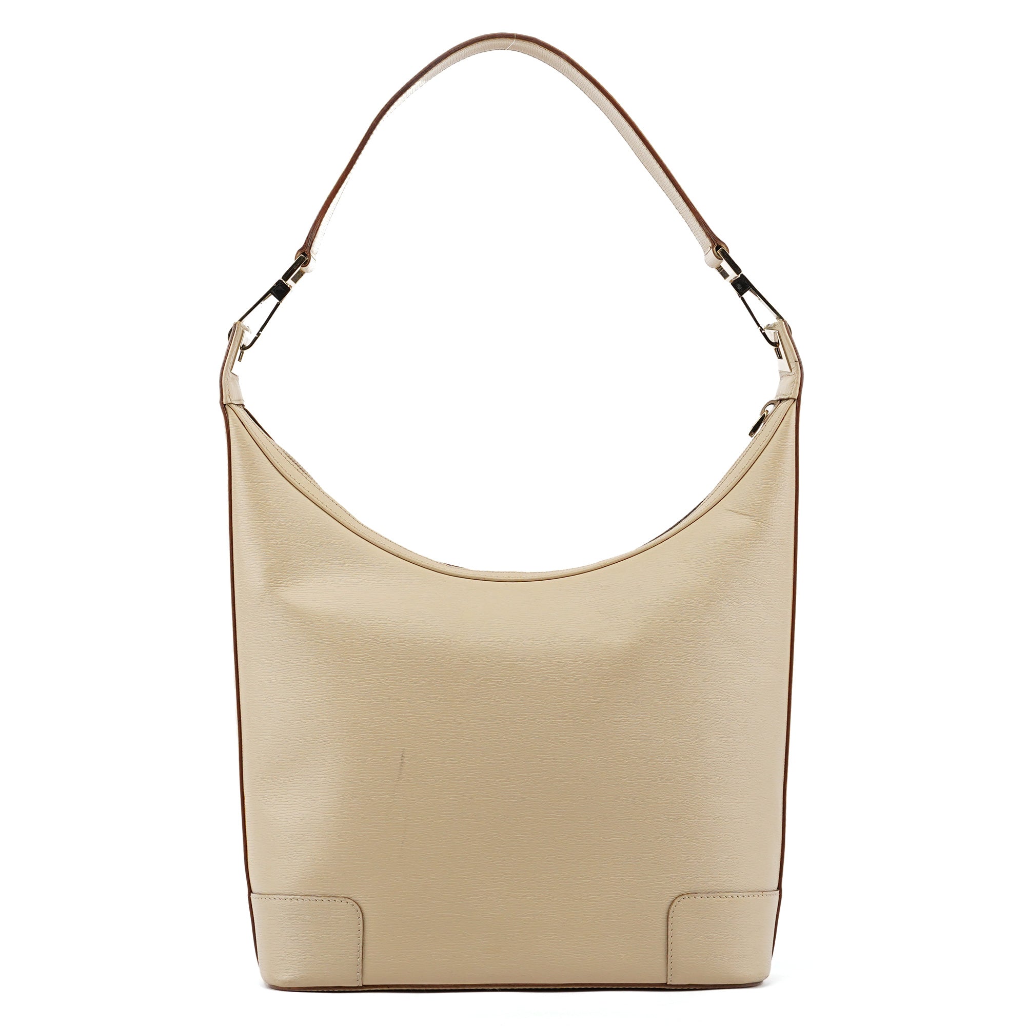 Gucci 001 4204 Ivory Leather One-Shoulder Bag