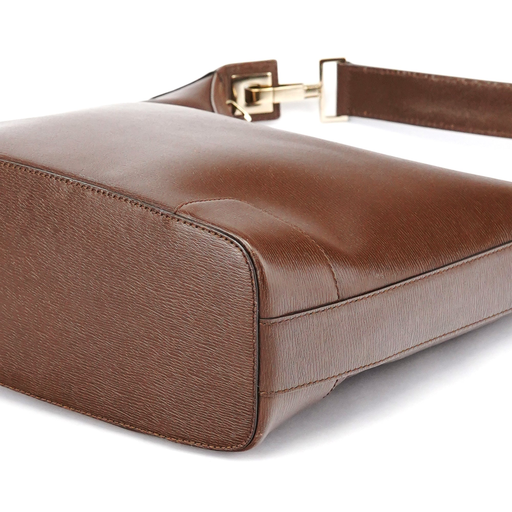 Gucci 001 4204 Sac porté épaule en cuir marron clair