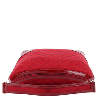 Gucci 001 4204 Red GG Hobo Shoulder Bag