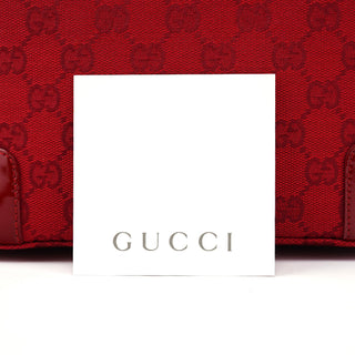 Gucci 001 4204 Red GG Hobo Shoulder Bag