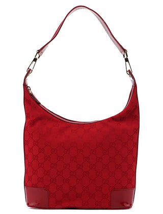 Gucci 001 4204 Red GG Patent Leather Shoulder Bag