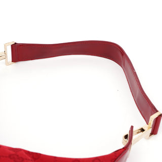 Gucci 001 4204 Red GG Patent Leather Shoulder Bag