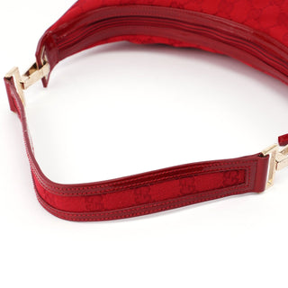 Gucci 001 4204 Red GG Patent Leather Shoulder Bag