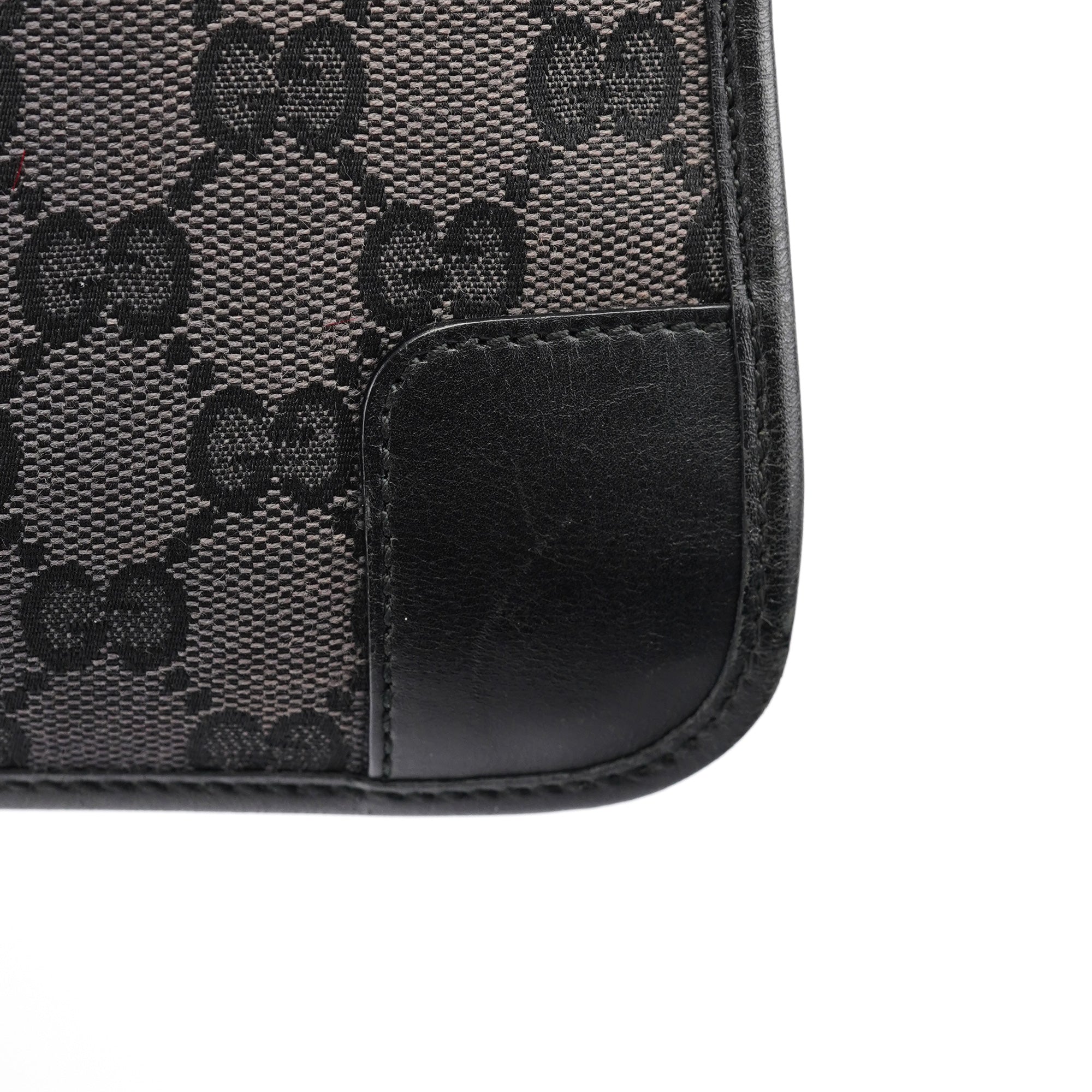 Gucci 001 4206 Anthracite GG Leather Shoulder Bag