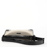 Gucci 001 4206 Beige Black Canvas Shoulder Bag