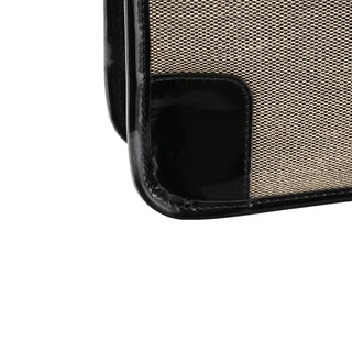 Gucci 001 4206 Beige Black Canvas Shoulder Bag