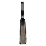 Gucci 001 4206 Beige Black Canvas Shoulder Bag