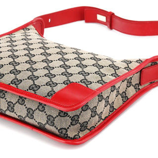 Gucci 001 4206 Beige Red GG Shoulder Bag