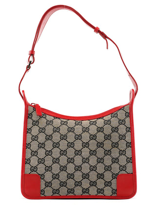 Gucci 001 4206 Beige Red GG Shoulder Bag