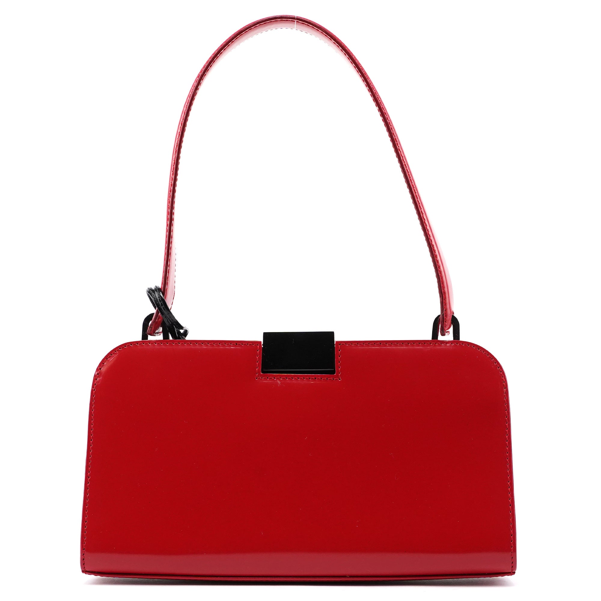 Gucci 001 4208 Red Calfskin Shoulder Bag