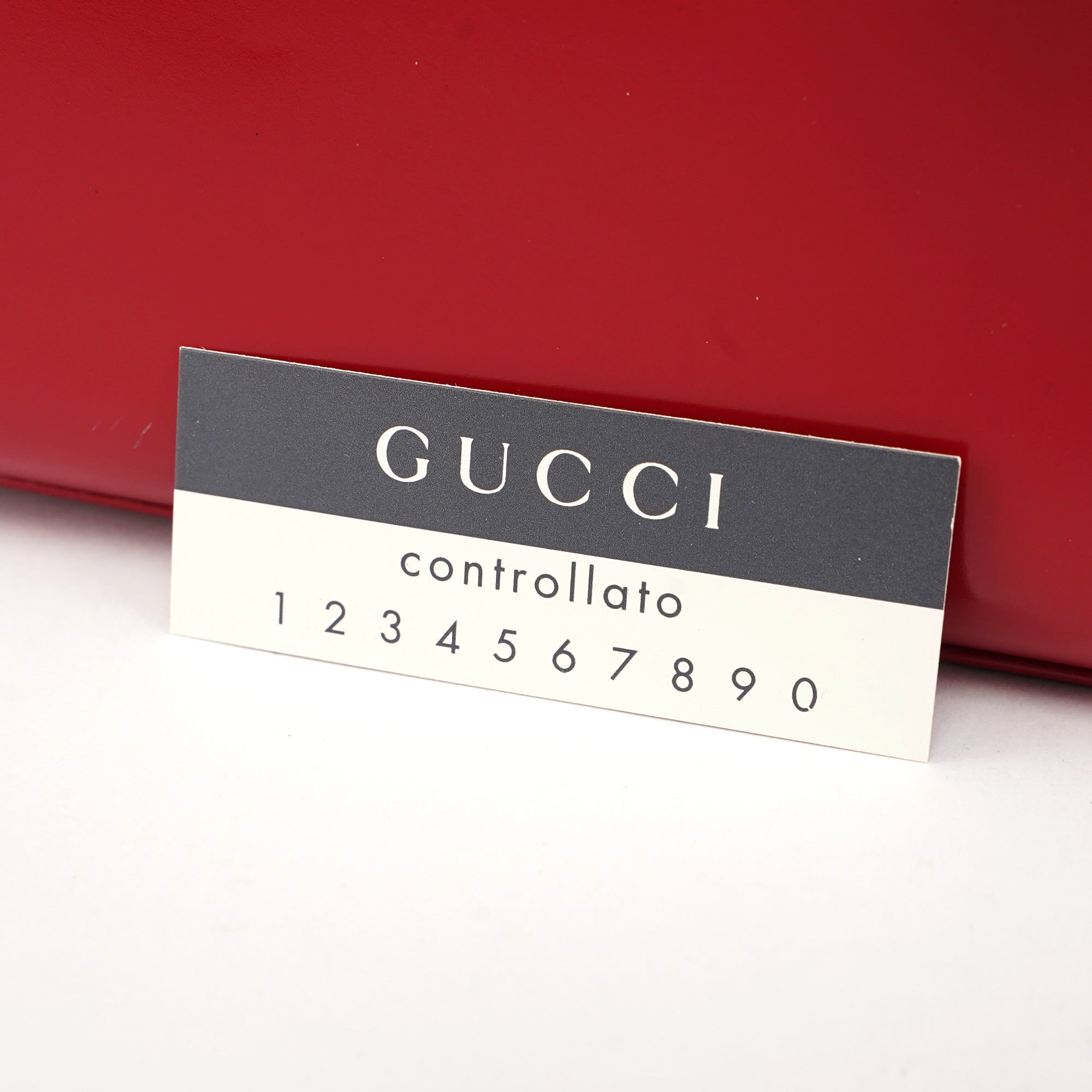 Gucci 001 4208 Red Calfskin Shoulder Bag